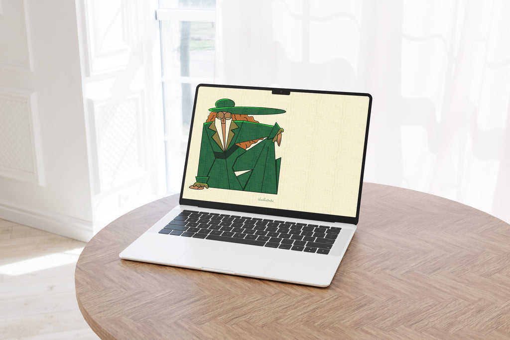 Green Dandy Green Dandy Digital Wallpaper – She Illustrates