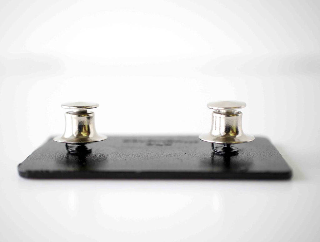 silver lapel pin clutch-locking