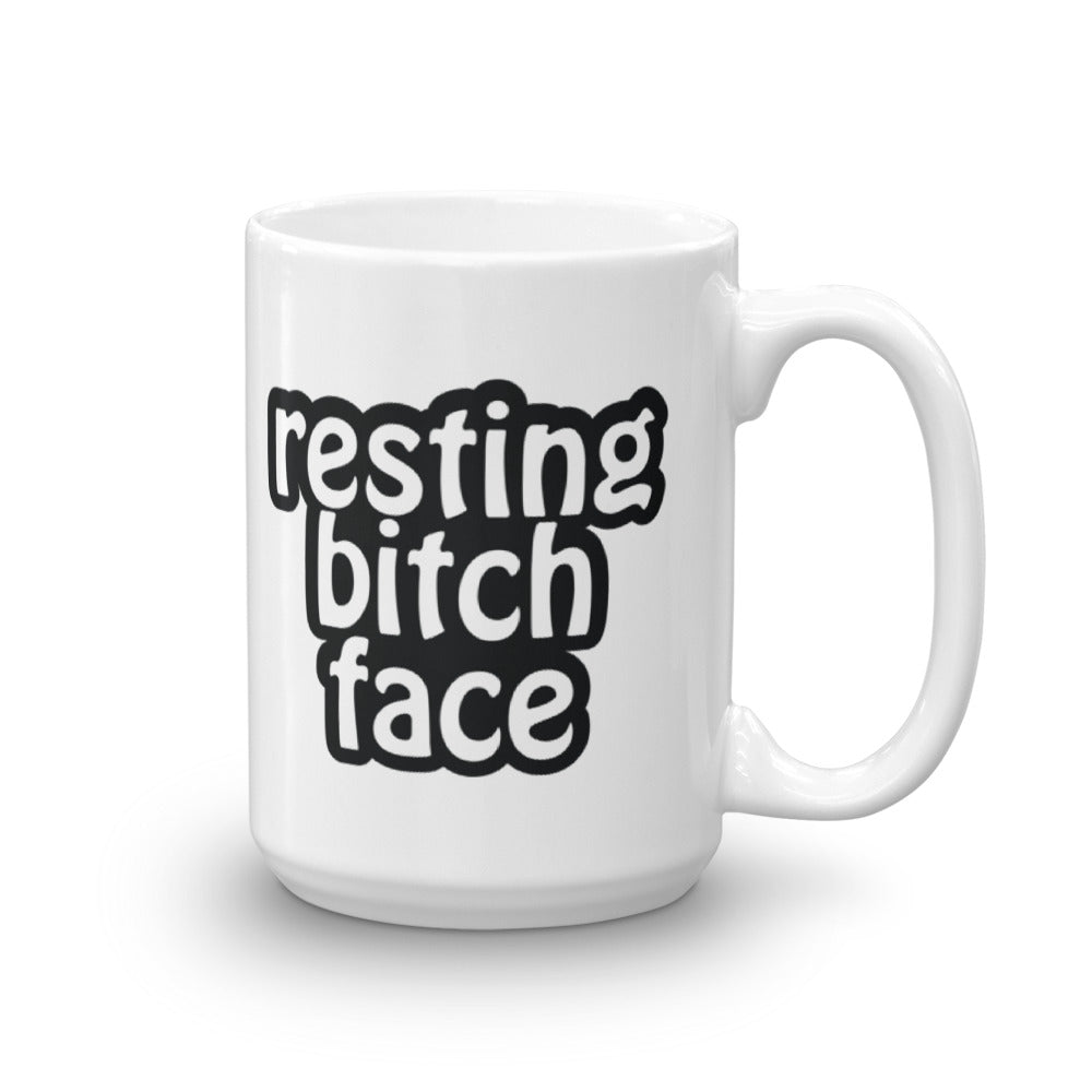 resting bitch face mug